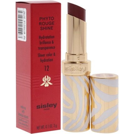 Sisley Phyto Rouge Shine Hydrating Glossy No. 12 Sheer Cocoa 3g Lipstick - Maison des fragrances