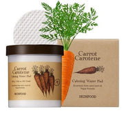 SKIN FOOD Carrot Carotene Soothing Water Pad 250g (8.81 oz.) 60 Sheets - Face Pads for Sensitive Skin, Vegan, Cruelty - Free Water Cushion - Maison des fragrances