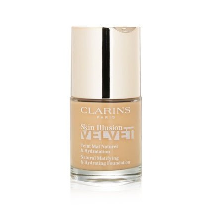 Skin Illusion Velvet Foundation 110n Honey by Clarins 1oz - Maison des fragrances