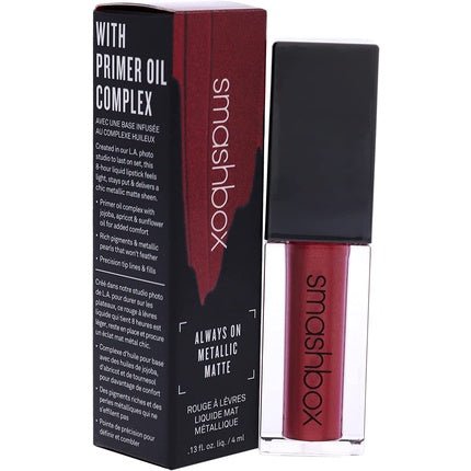 SmashBox Always On Metallic Matte Liquid Hot Damn Lipstick - Maison des fragrances