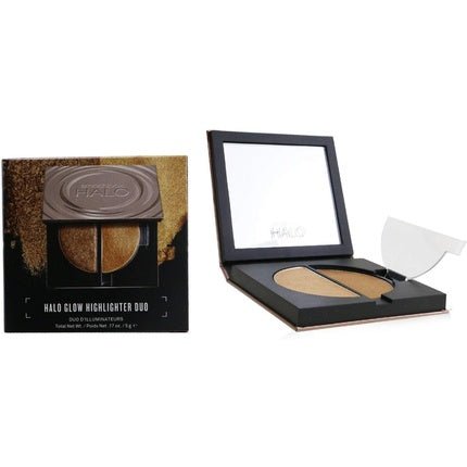 Smashbox Halo Glow Highlighter Duo Golden Bronze 0.17oz 5g - Maison des fragrances