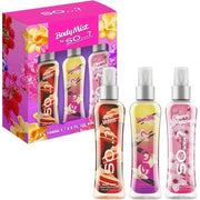 So...? Luscious Trio Womens Body Mist Gift Set with Red Velvet, Vanilla, & Cherry Blossom Fragrance Spray 3x100ml - Pack of 3 - Maison des fragrances