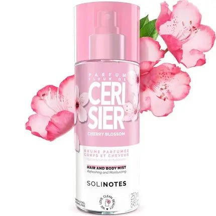 Solinotes Cherry Blossom Fragrance Mist - Refreshing and Moisturizing Eau de Toilette (EDT) Mixte - Maison des fragrances