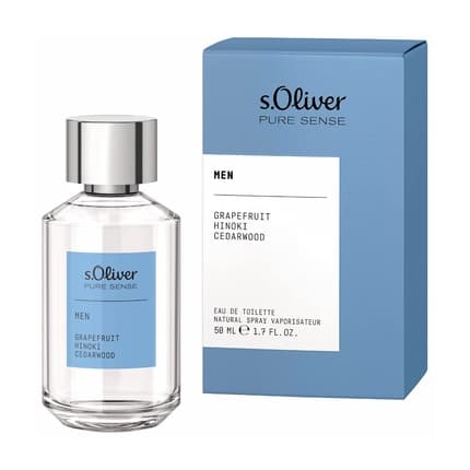 s.Oliver Pure Sense Men - Eau De Toilette 50ml Natural Spray - Maison des fragrances