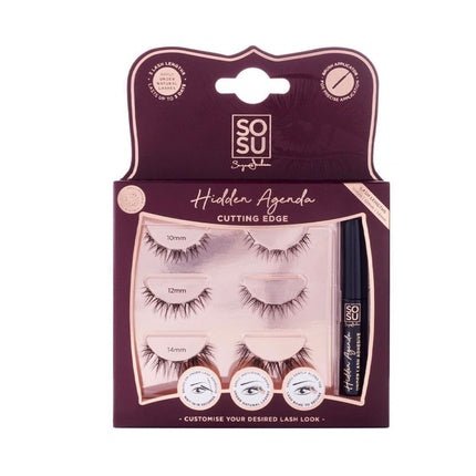 SOSU by SJ Hidden Agenda False Eyelashes Cutting Edge 10mm 12mm 14mm - Maison des fragrances