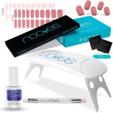 Starter Kit Beauty Rose UV/LED Nail Lamp Gel Top Coat Glossy Gel Nail Sticker - Maison des fragrances