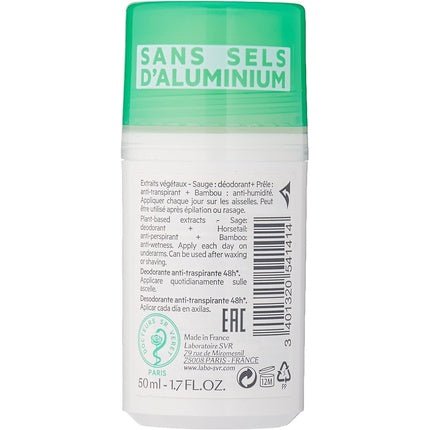 Svr Spirial Végétal Anti-perspirant Deodorant Roll-On 50ml Unisexe - Maison des fragrances