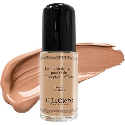 T. LeClerc Powdered Foundation Fluid 05 Matt Amber Beige Vegan Dermatologically Tested - Maison des fragrances