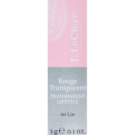 T. LeClerc Transparent Lipstick 01 Lin 3g - Maison des fragrances