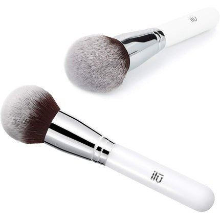 T4B ILU 200 Series Face Makeup Powder Brush for Loose and Pressed Powder, Blush, Bronzer, Highlighter, with Taklon Bristles, White 209 - Maison des fragrances