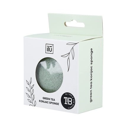 T4B Ilu Konjac Makeup Sponge with Cord - Green - Maison des fragrances