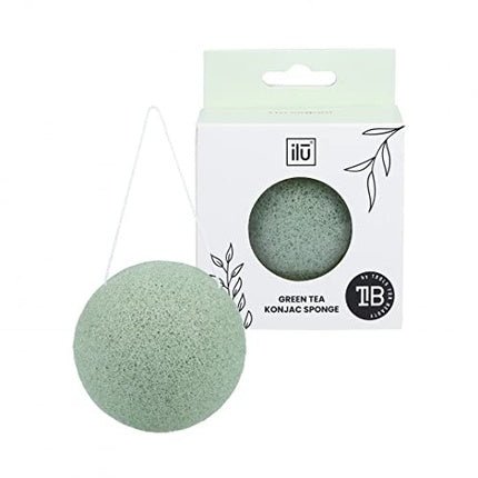 T4B Ilu Konjac Makeup Sponge with Cord - Green - Maison des fragrances