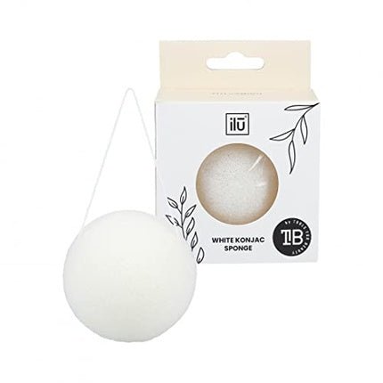 T4B Ilu Konjac Makeup Sponge with Cord - White - Maison des fragrances