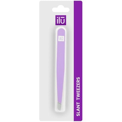 T4B ILU Precision Tip Eyebrow Tweezers for Facial Hair Removal Purple - Maison des fragrances