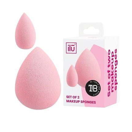 T4B ILU Rosa Mini and Large 2 Piece Makeup Sponge Set for Liquid Cosmetics and Powder 2 Pack - Maison des fragrances