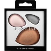 T4B Lussoni 3 Piece Makeup Sponge Set Skin Tone Pink and Gray Blenders - Maison des fragrances