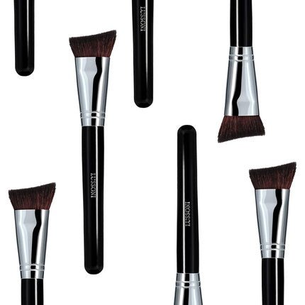 T4B LUSSONI 300 Series Professional Makeup Brushes for Bronzer, Highlighter, Blush, Powder, and Contouring - Angled, Round (PRO 336 Angle Contour Mixer) - Maison des fragrances