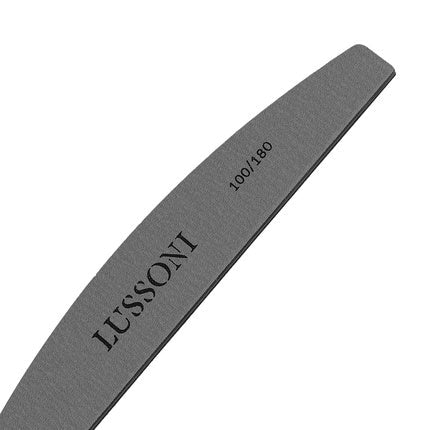 T4B LUSSONI MYLAR Half Moon Nail Files 100/180 Grit for Gel or Acrylic Nails - Pack of 20 - Maison des fragrances