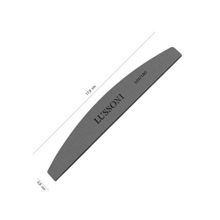 T4B LUSSONI MYLAR Half Moon Nail Files 100/180 Grit for Gel or Acrylic Nails - Pack of 20 - Maison des fragrances