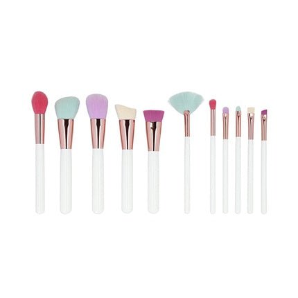 T4B MIMO 11 Piece Makeup Brush Set with Case - Multicolor - Maison des fragrances