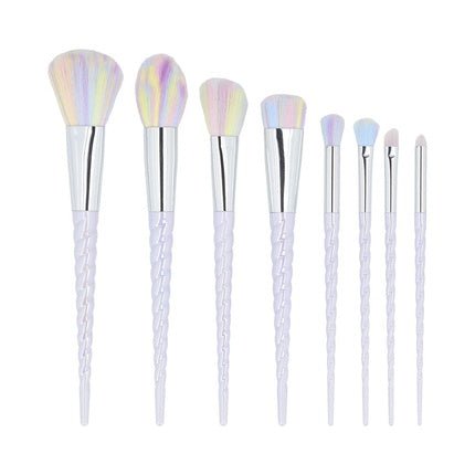 T4B MIMO 8 - Piece Makeup Brush Set Cosmetic Brush Set Beauty Foundation Powder Brush Eyeshadow Flawless Makeup Premium Brush Set Kabuki Blush Brush Foundation Contouring Unicorn - Maison des fragrances