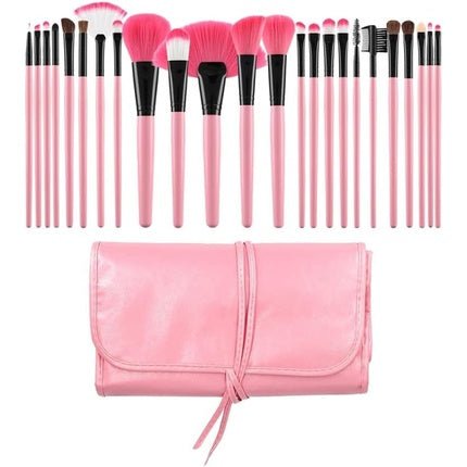 T4B MIMO Set of 24 Makeup Brushes with Brush Case (Pink) - Maison des fragrances