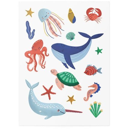 TATTonMe Temporary Tattoos Ocean - TATTonMe, waterproof, for kids 3 years and above, 1 piece - Maison des fragrances