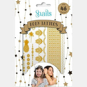 Tatuaże Snails Metallic Safe Temporary Tattoos for Kids - Maison des fragrances