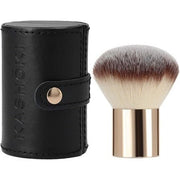 TB Tools for Beauty Kasho018 T4B Kashoki 200 Kabuki Brush for Face Gold Pink Makeup Brush with Synthetic Taklon Fibers and Black Comfortable Brush Holder - Maison des fragrances
