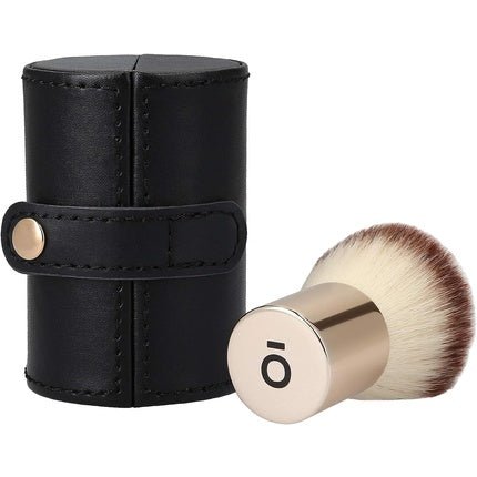 TB Tools for Beauty Kasho018 T4B Kashoki 200 Kabuki Brush for Face Gold Pink Makeup Brush with Synthetic Taklon Fibers and Black Comfortable Brush Holder - Maison des fragrances