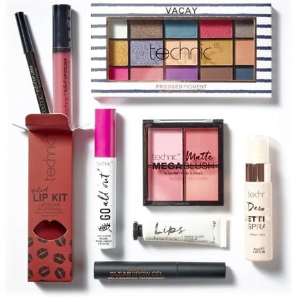 Technic 8 Piece Full Face Makeup Gift Set - Vegan and Cruelty Free - Maison des fragrances