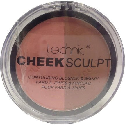 Technic Cheek Sculpt Contouring Duo Blusher & Brush - Peachy - Maison des fragrances