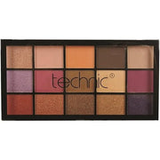 Technic Eyeshadow Palette 15 Pressed Pigment Persian Violet Shimmer Matte Eyes - Maison des fragrances