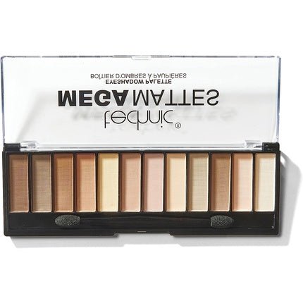 Technic Mega Mattes Nude Eyeshadow Palette 12 Professional Long Lasting Matte Shades for Day or Night - Maison des fragrances