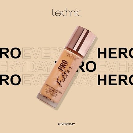 Technic Pro Filter Multi Use Complexion Enhancer Primer Illuminator Highlighter Face Serum for Flawless Finish Medium Cool - Maison des fragrances