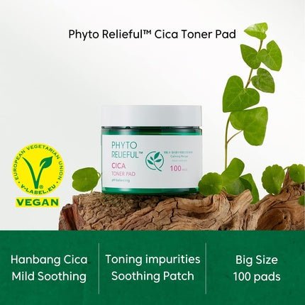 Thankyou Farmer Phyto Relief Cica Toner Pad 100 Pads 210ml - Vegan - Maison des fragrances