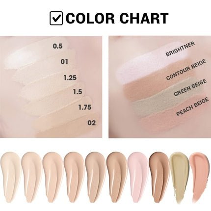 THE SAEM Cover Perfection Tip Concealer Liquid Multi - Use Full Coverage Makeup 0.2 fl.oz. 0.23 Fl Oz Ice Beige - Maison des fragrances