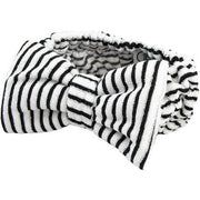 The Vintage Cosmetic Company Ava Makeup Vintage Headband Black Stripe and Bow Design - Maison des fragrances