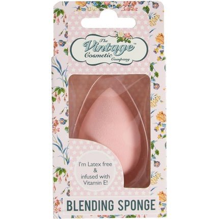 The Vintage Cosmetic Company Blending Sponge Teardrop Shaped Vitamin E Infused Make Up Sponge Pink Design - Maison des fragrances