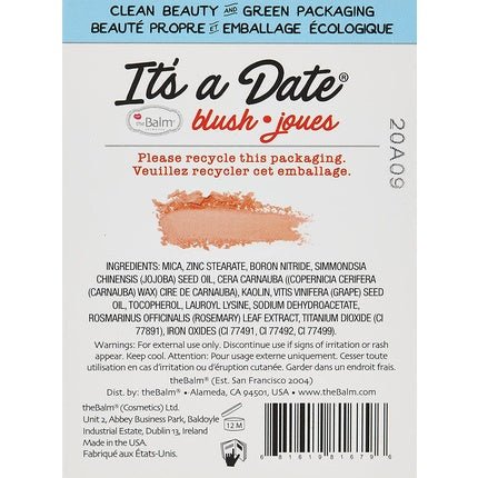 theBalm Cosmetics It's a Date Blush and Eyeshadows in One - Maison des fragrances