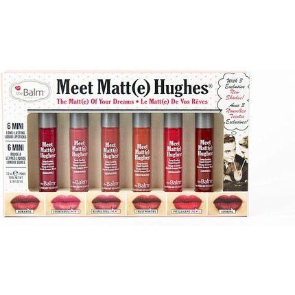 theBalm Meet Matt(e) Hughes Mini Liquid Lipsticks Vol. 12 - Pack of 6 - Maison des fragrances