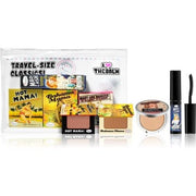 theBalm Travel Set in Cosmetic Bag - Mascara, Highlighter, Blush, and Bronzer - Maison des fragrances