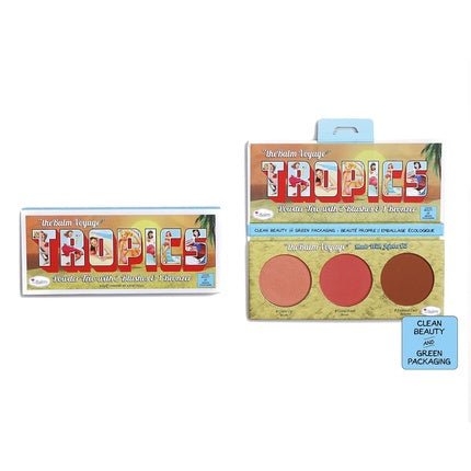 theBalm Voyage Tropics Powder Trio with 2 Blushes and 1 Bronzer - Maison des fragrances