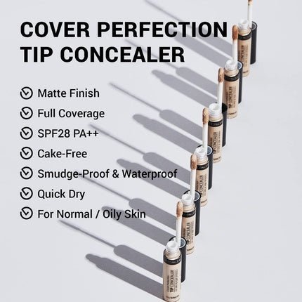 THESAEM Cover Perfection Tip Concealer SPF28 PA++ 6.5g Brightener - Maison des fragrances