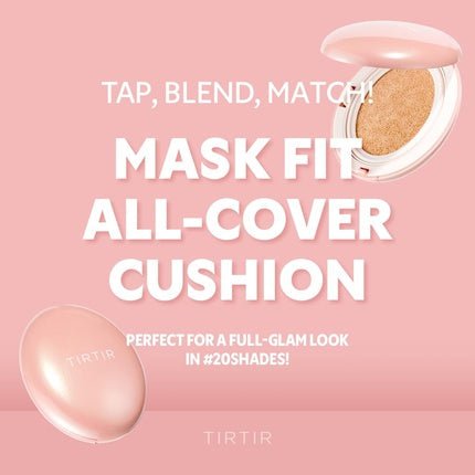 Tirtir Mask Fit All Cover Pink Cushion Foundation - High Coverage Velvety Matte - Maison des fragrances