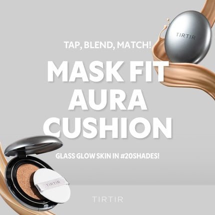 Tirtir Mask Fit Aura Silver Cushion Foundation Semi - Glow Finish Natural - Maison des fragrances