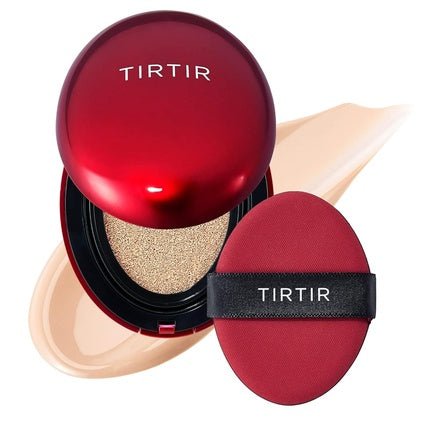 TIRTIR Mask Fit Red Cushion Foundation Japan's No.1 Choice for Glass Skin Lightweight Buildable Coverage Semi - Matte 0.63 Fl Oz 17C Porcelain - Maison des fragrances