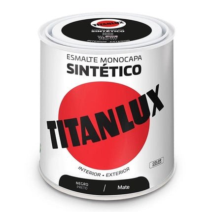 Titanlux Synthetic Nail Polish Matte Black 250ml - Maison des fragrances