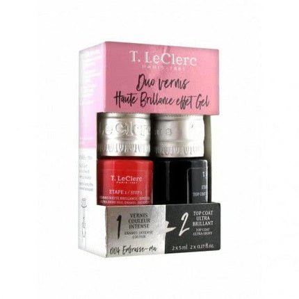 T.Leclerc Duo High Gloss Nail Polish Gel 2 x 5ml 004 Embrasse - Moi - Maison des fragrances