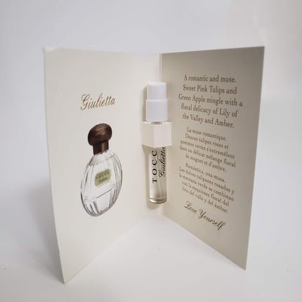 Tocca Giulietta Eau De Parfum Vial Spray for Women 0.05 Ounce - Maison des fragrances